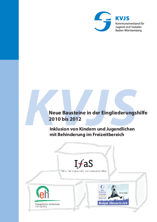 Inklusion von Kindern und Jugendlichen mit Behinderung im Freizeitbereich, Abschlussbericht, 2014. 