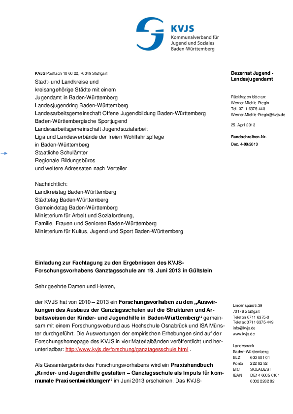 Rundschreiben 08-2013