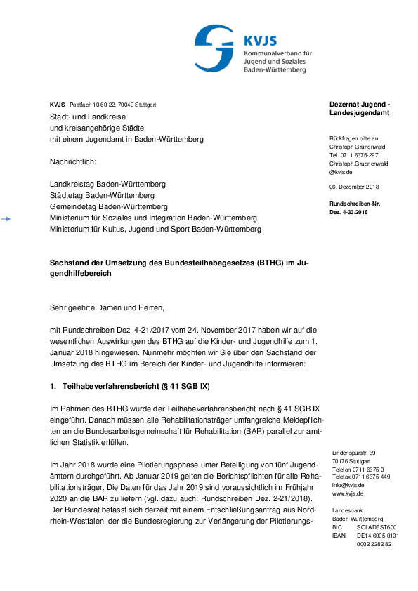 Rundschreiben 33-2018
