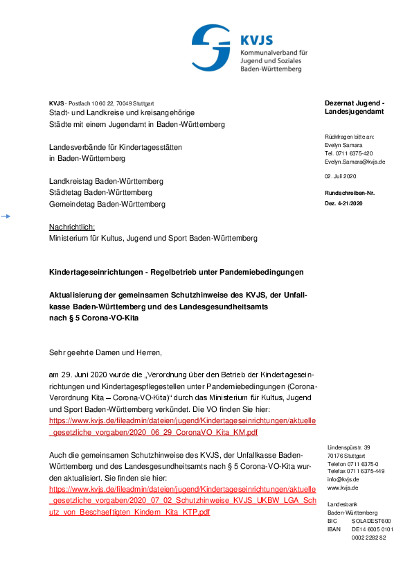 Rundschreiben 21-2020