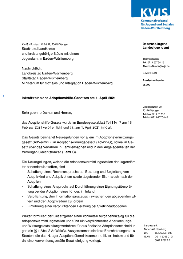 Rundschreiben 26-2021