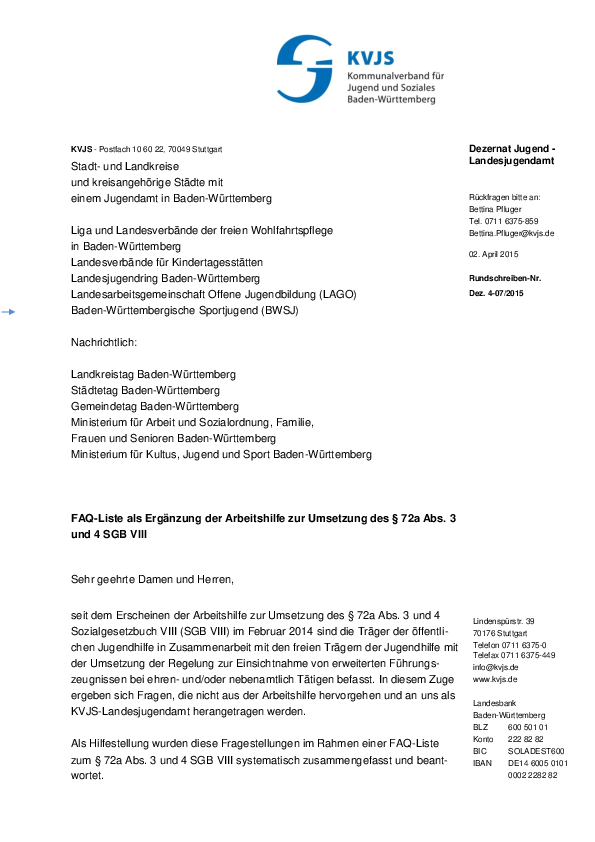 Rundschreiben 07-2015