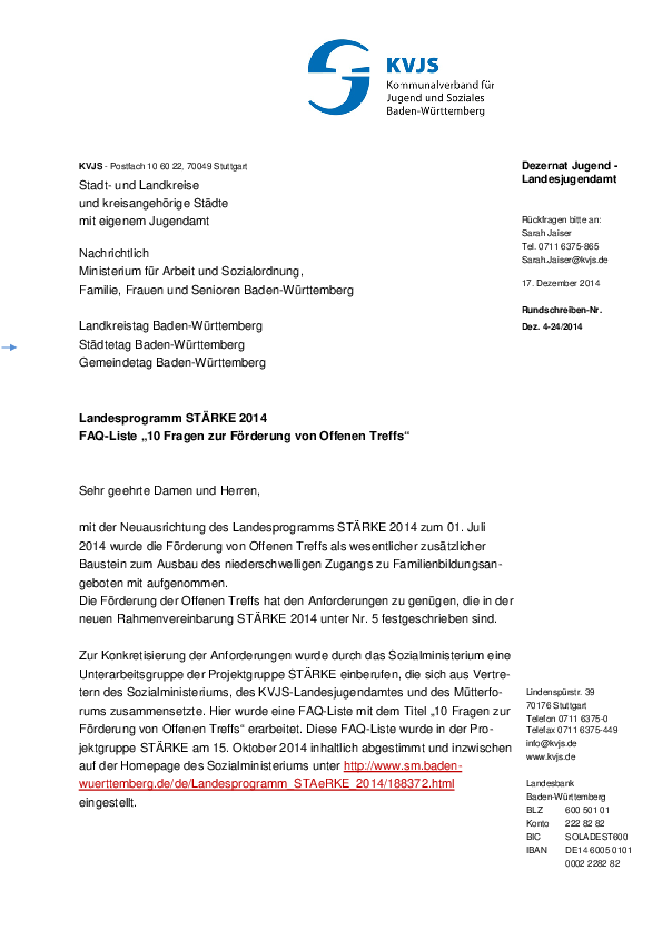 Rundschreiben 24-2014