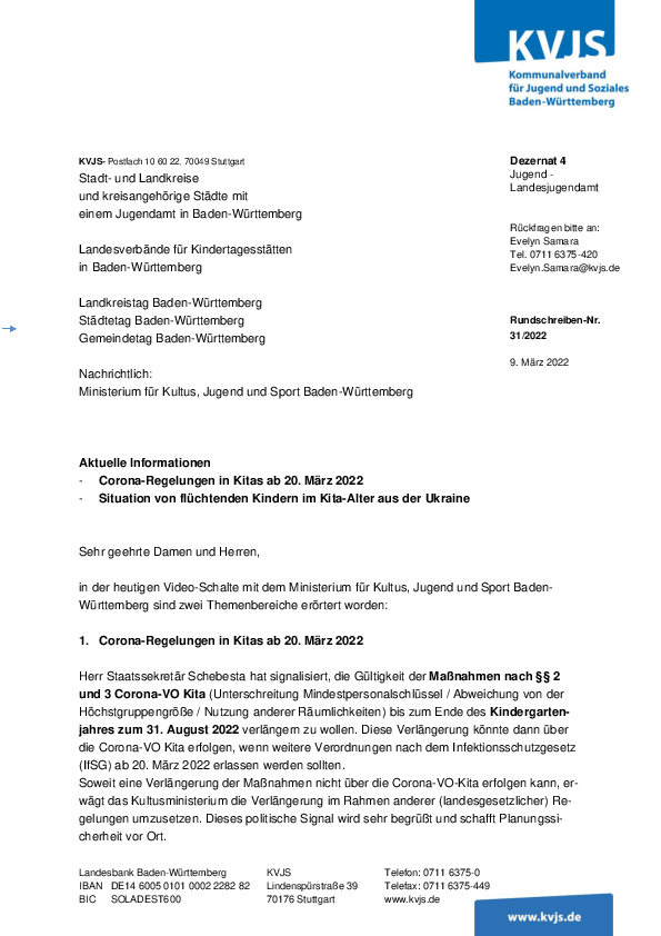 Rundschreiben 31-2022