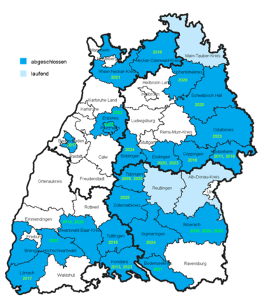 Seniorenpläne auf der Landkarte