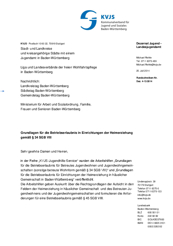 Rundschreiben 13-2014