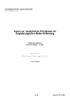 Verzeichnis der Einrichtungen der Eingliederungshilfe in Baden-W&uuml;rttemberg 2024
