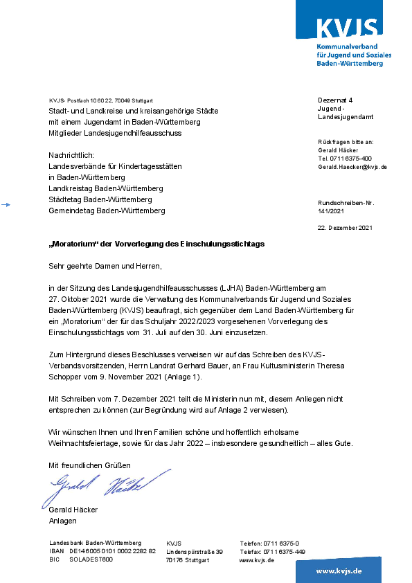 Rundschreiben 141-2021