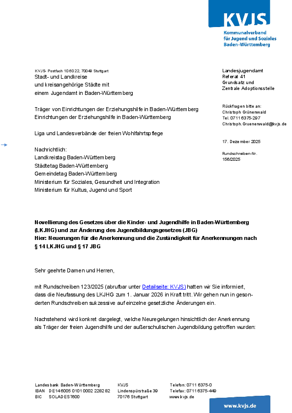 Rundschreiben 156-2025