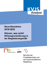 Neue Bausteine  2019-2022: Wissen, was wirkt! Wirkungsorientierung in  der Eingliederungshilfe