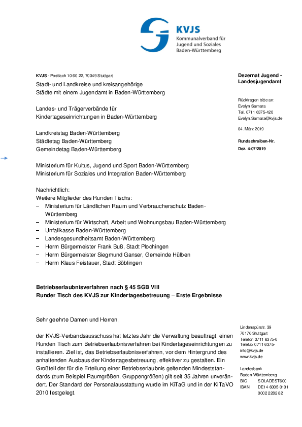 Rundschreiben 07-2019