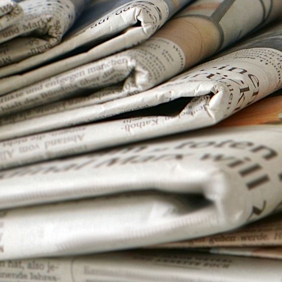 Stapel Zeitungen