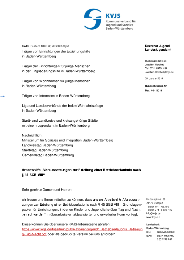 Rundschreiben 01-2018