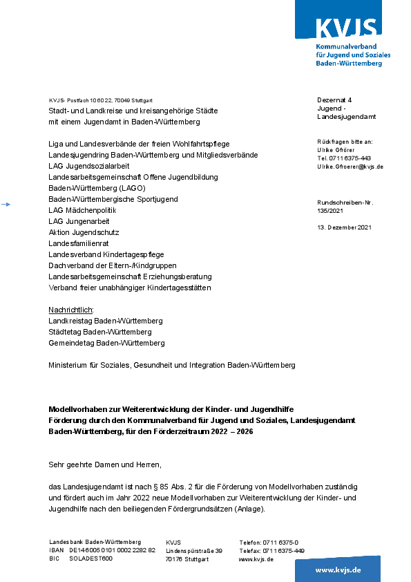 Rundschreiben 135-2021