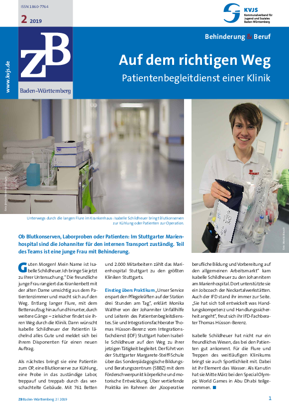 ZB Baden-Württemberg Behinderung & Beruf, Heft 2, (Mai 2019)