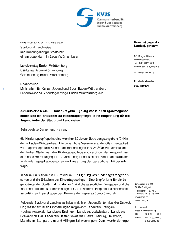 Rundschreiben 29-2018