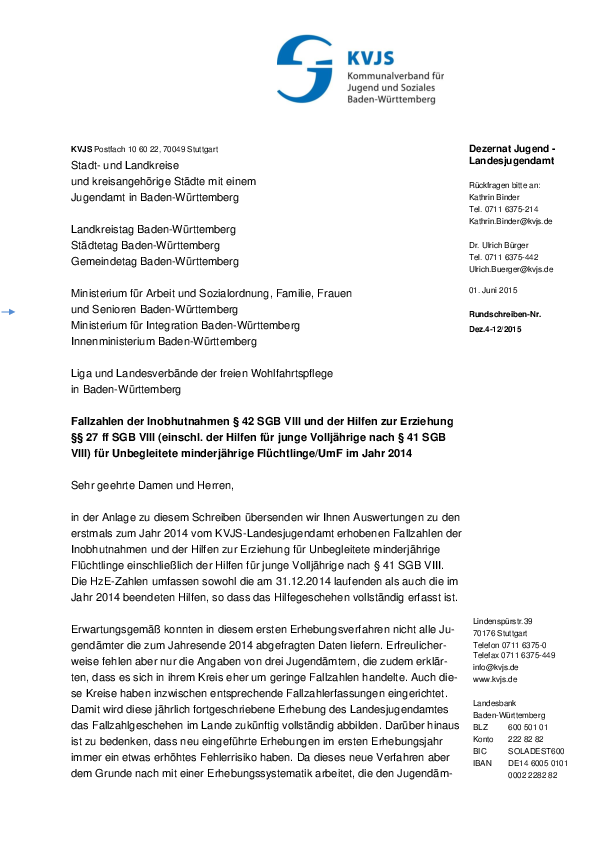 Rundschreiben 12-2015