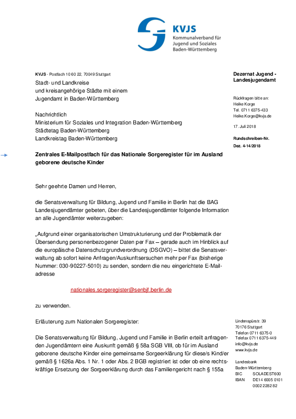 Rundschreiben 14-2018