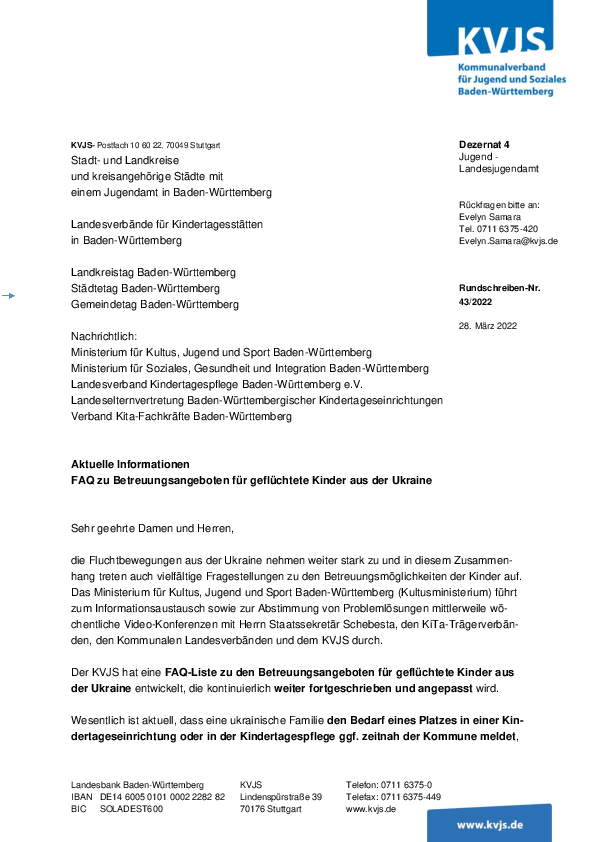 Rundschreiben 43-2022