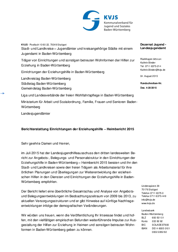 Rundschreiben 20-2015