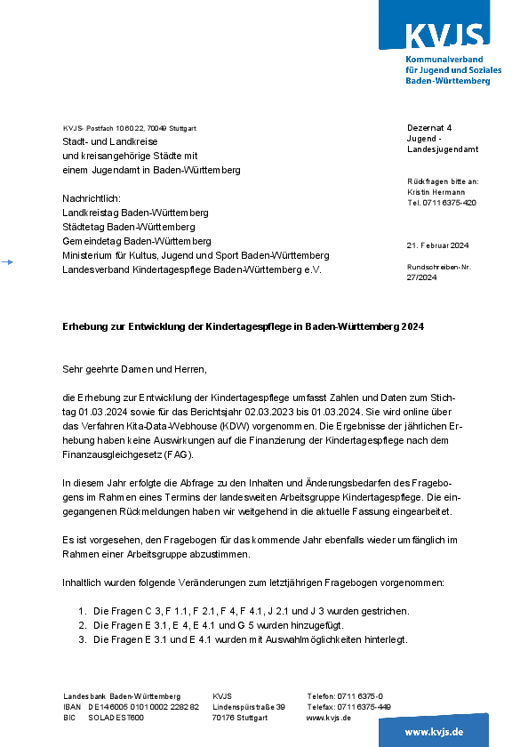 Rundschreiben 27-2024