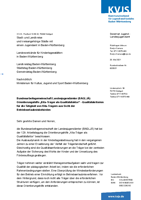 Rundschreiben 62-2021