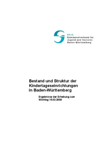 Berichterstattung Kindertageseinrichtungen 2008