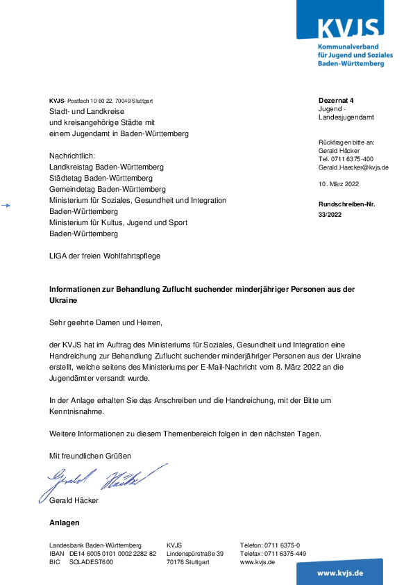 Rundschreiben 33-2022