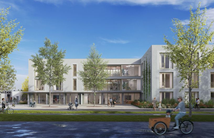 Visualisierung des neuen Quartiers.Wohn.Haus