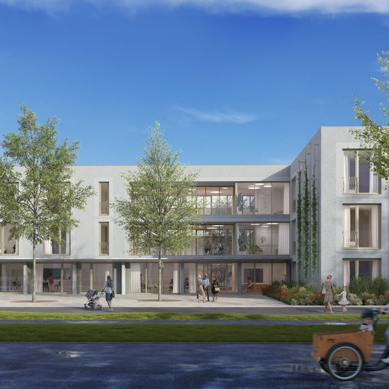 Visualisierung des neuen Quartiers.Wohn.Haus