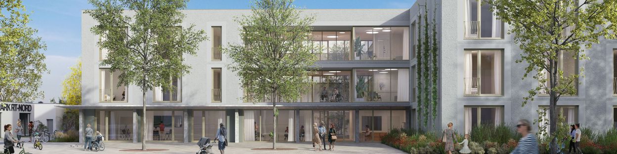 Visualisierung des neuen Quartiers.Wohn.Haus