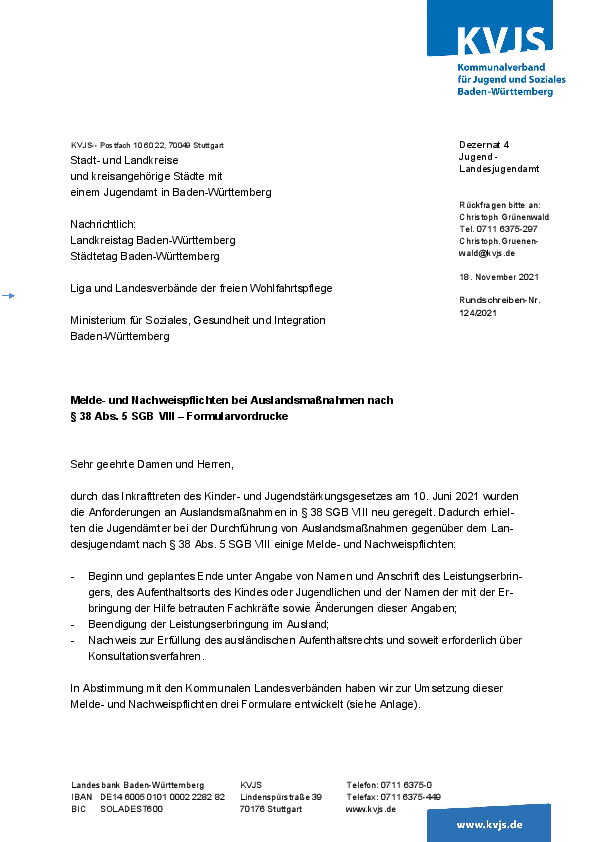 Rundschreiben 124-2021