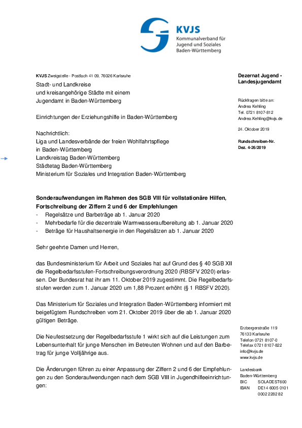 Rundschreiben 26-2019