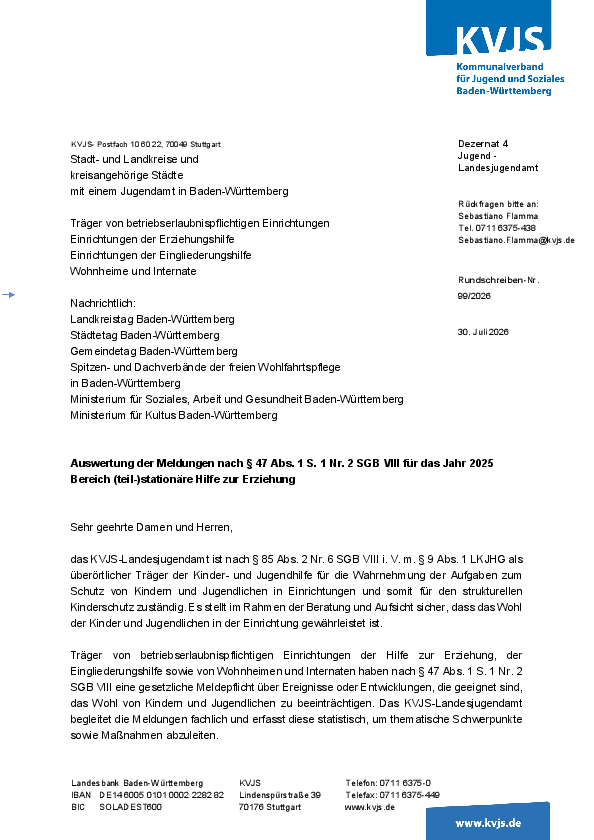Rundschreiben 99-2026