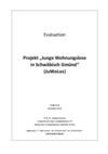 Evaluation Projekt „Junge Wohnungslose in Schwäbisch Gmünd“ (JuWoLos)