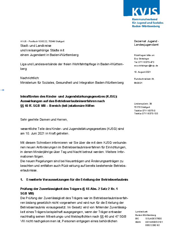 Rundschreiben 99-2021