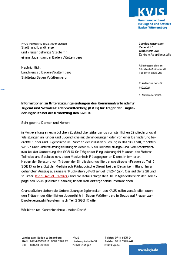 Rundschreiben 142-2024