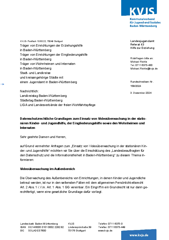 Rundschreiben 158-2024