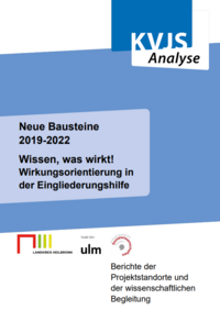 Titelbild KVJS Analyse "Wissen, was wirkt"