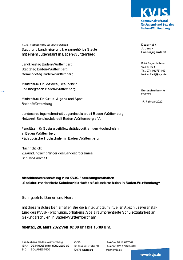 Rundschreiben 25-2022