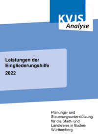 Titelblatt KVJS Analyse Leistungen der Eingliederungshilfe 2022
