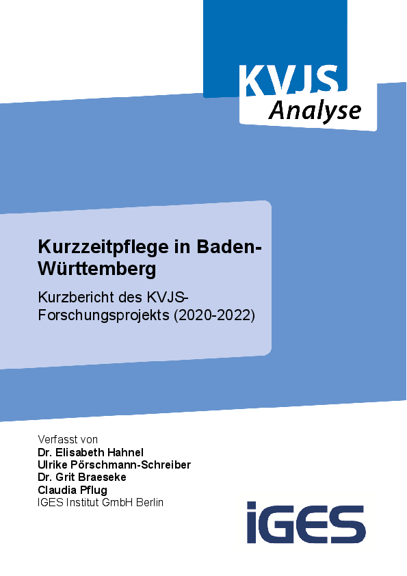 Kurzfassung - Forschungsprojekt Kurzzeitpflege in Baden-Württemberg