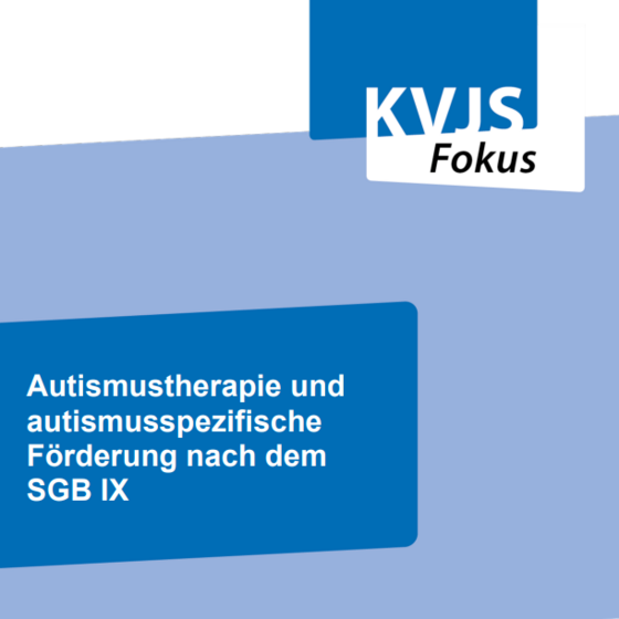 Titelbild KVJS-Fokus Autismustherapie
