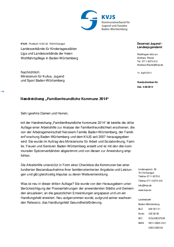 Rundschreiben 08-2014