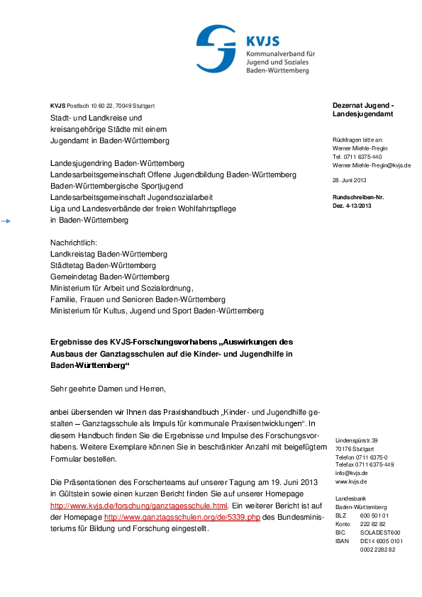 Rundschreiben 13-2013