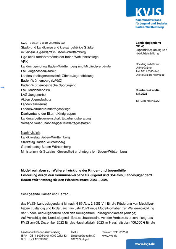 Rundschreiben 137-2022