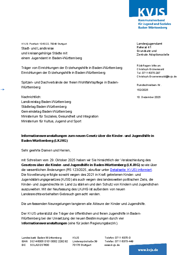 Rundschreiben 152-2025