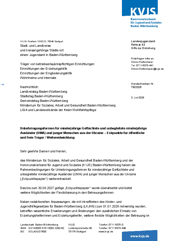 Rundschreiben 78-2026