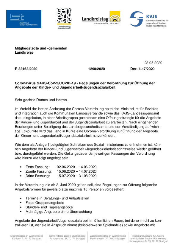 Rundschreiben 17-2020